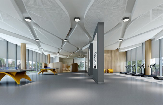 沖孔鋁單板、型材鋁方管、鋁蜂窩板-寫(xiě)字樓案例