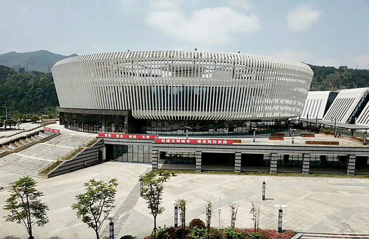 造型鋁單板 、鋁方通-藝術(shù)中心案例